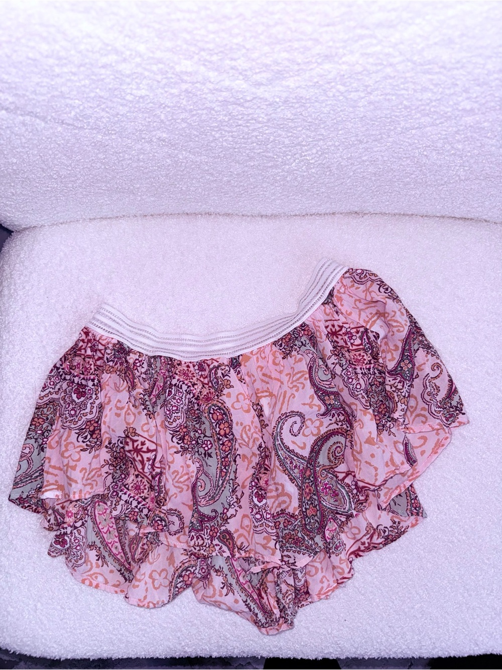 Victorias Secret Floral sleep shorts Medium flowy lace waistband